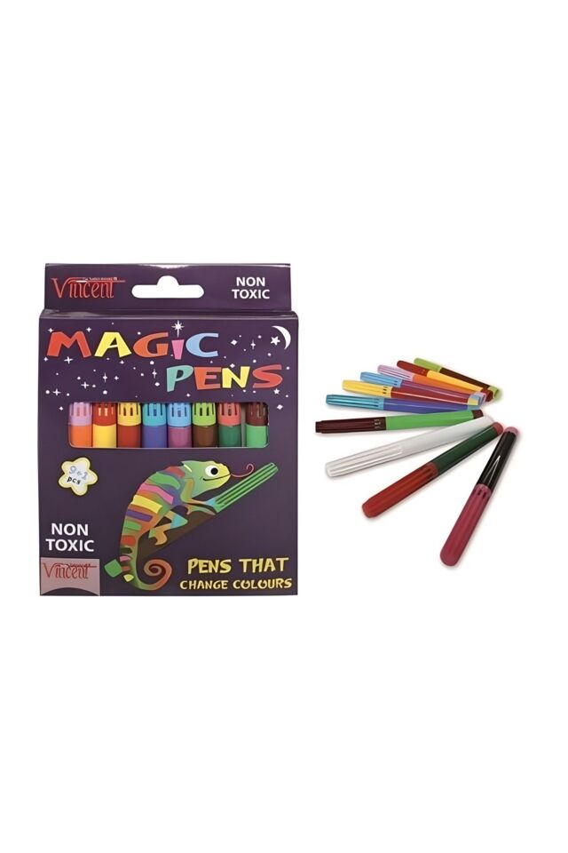 VINCENT KEÇELİ KALEM MAGIC PENS  9 + 1 SET