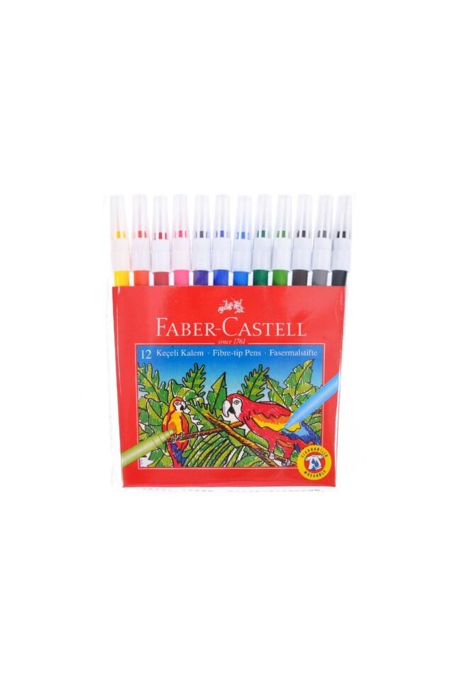 Faber-Castell Keçeli Kalem 12 Renk Yıkanabilir