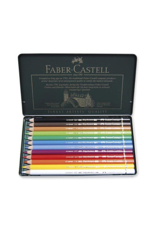 POLYCHROMOS KURU BOYA KALEMİ 12 RENK