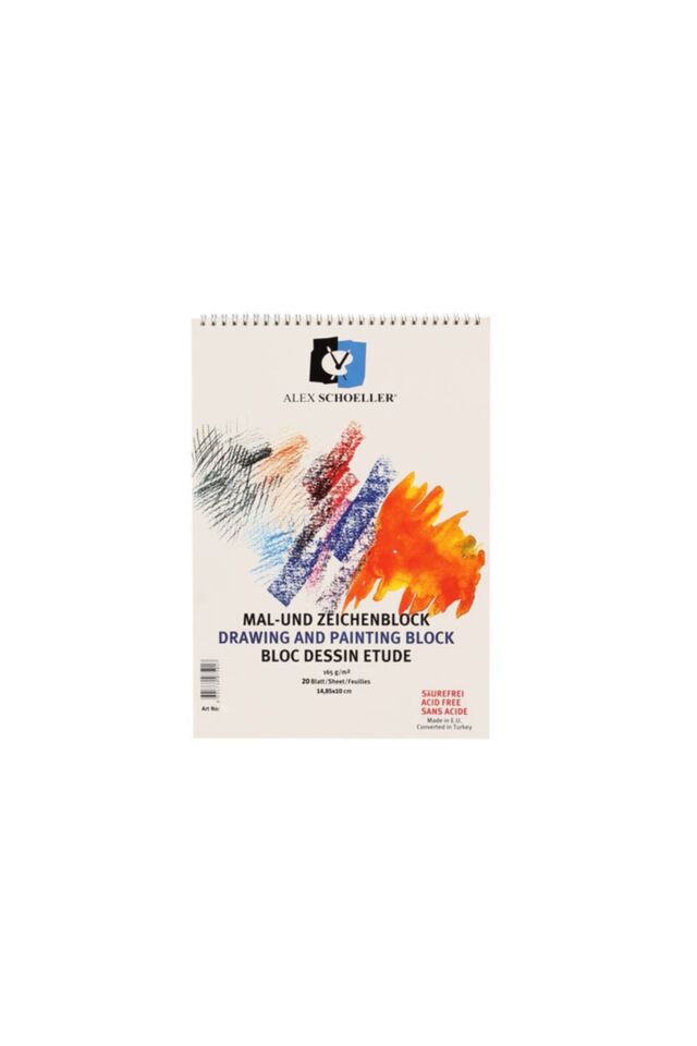 ALEX SPİRALLİ RESİM DEFTERİ 14,85X10 165 GR 10LU ALX:0745