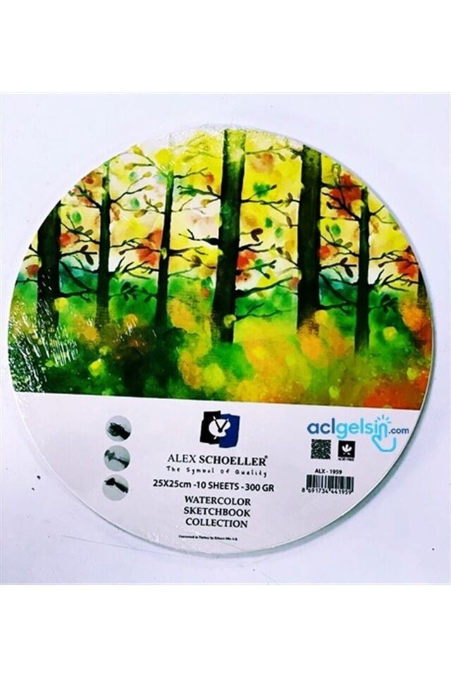 ALX.25X25 300GR 10LU WATERCOLOR S.BOOK ALX 1959    **YENİ**