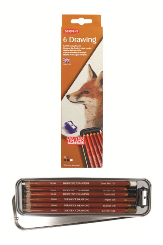 DERWENT DRAWING 6'LI METAL KUTU