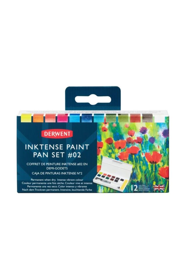 DERWENT INKTENSE PAINT PAN SET #2 12'Lİ