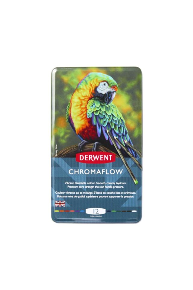 DERWENT CHROMAFLOW 12'Lİ METAL KUTU