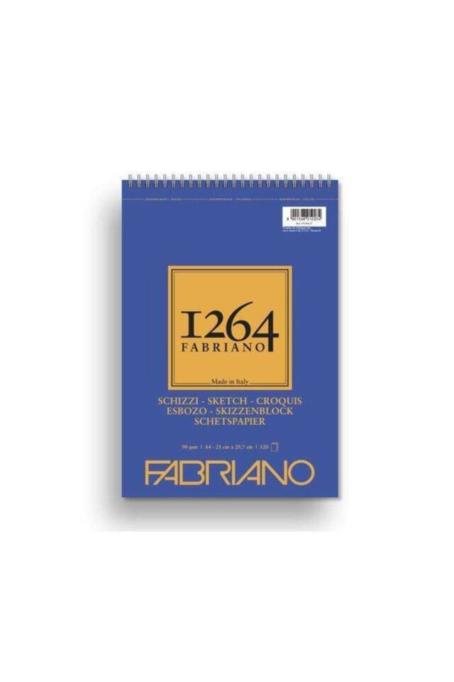 A4 - 90 GR - F-1264 ESKİZ DEFTERİ - YAN SPİRALLİ - MİKROPERFORELİ / 120 YP.