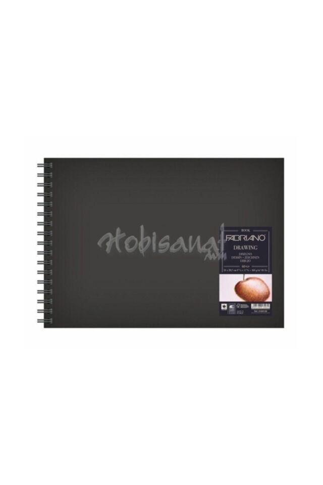 A4 - 160 GR - SİYAH SERT KAPAK / DOĞAL GRENLİ - (Grana naturale) - YAN SPİRALLİ / 60 YP.