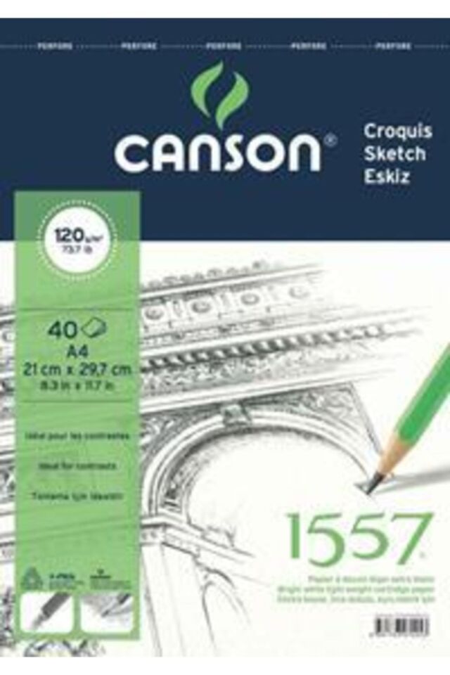 1557 RESİM VE ÇİZİM BLOK 120GR A4 40YP ÜSTTEN SPİRALLİ