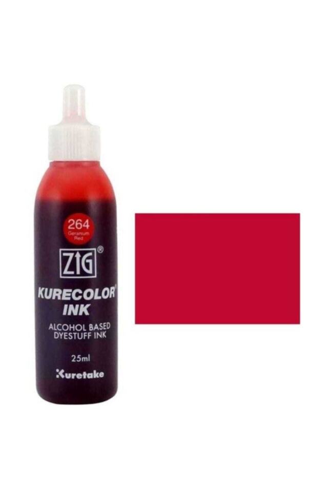Kurecolor Ink Alkol Bazlı Mürekkep 264 Geranıum Red 43707