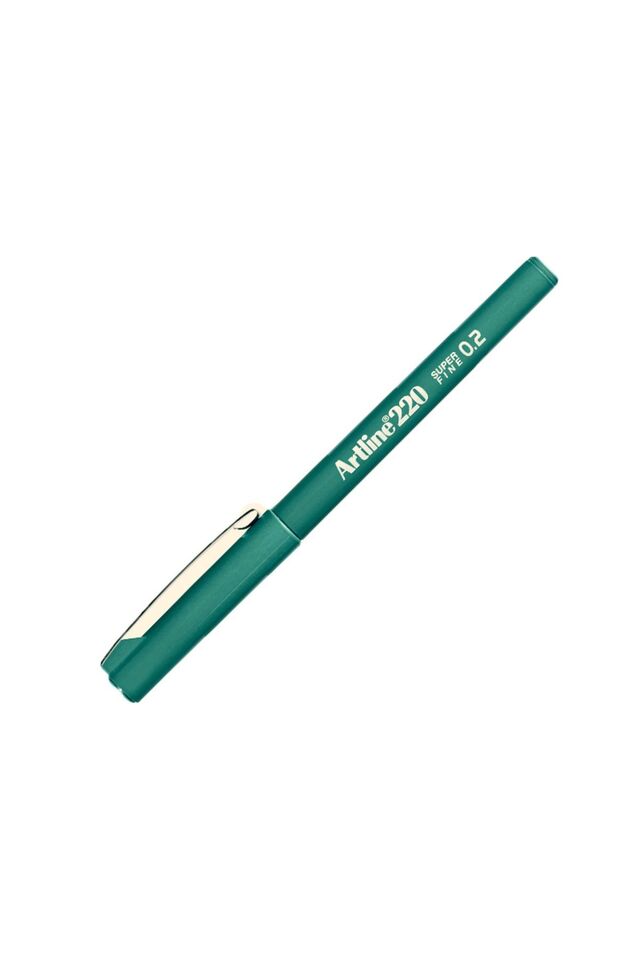 Artline 220N Super Fine İnce Keçe Uçlu Yazı Kalemi Uç:0,2mm K. Yeşil