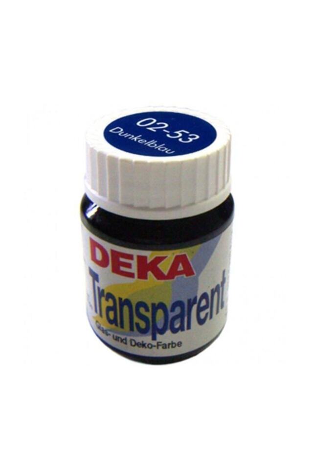 Deka Transparent Cam Boyası 25ml Dunkelblau 53