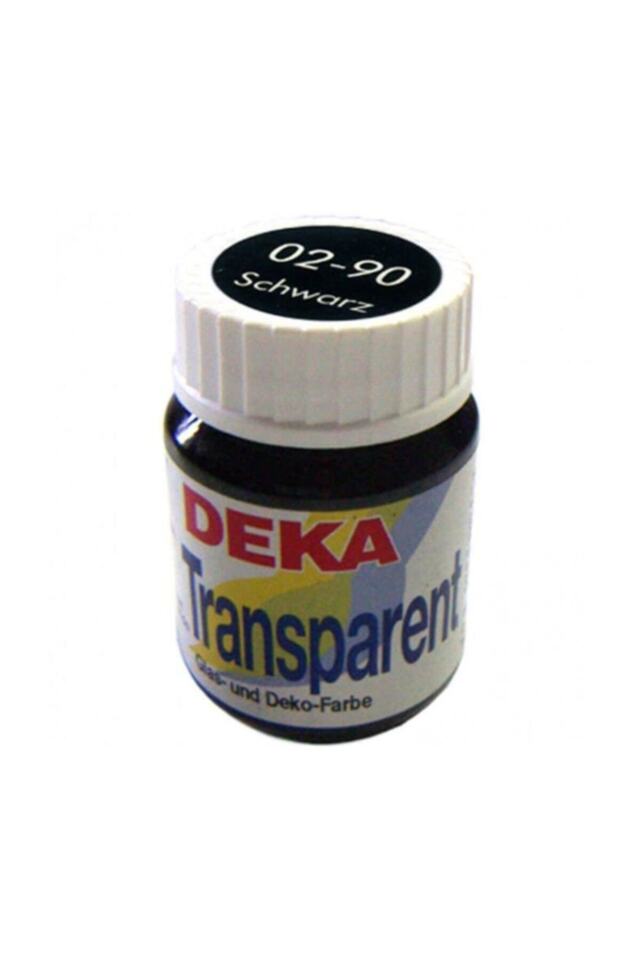 Deka Transparent Cam Boyası 25ml Schwarz 90