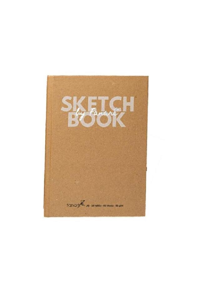 Fanart Academy Sketch Book A5 Kraft 80gr Sert Kapaklı 96yp