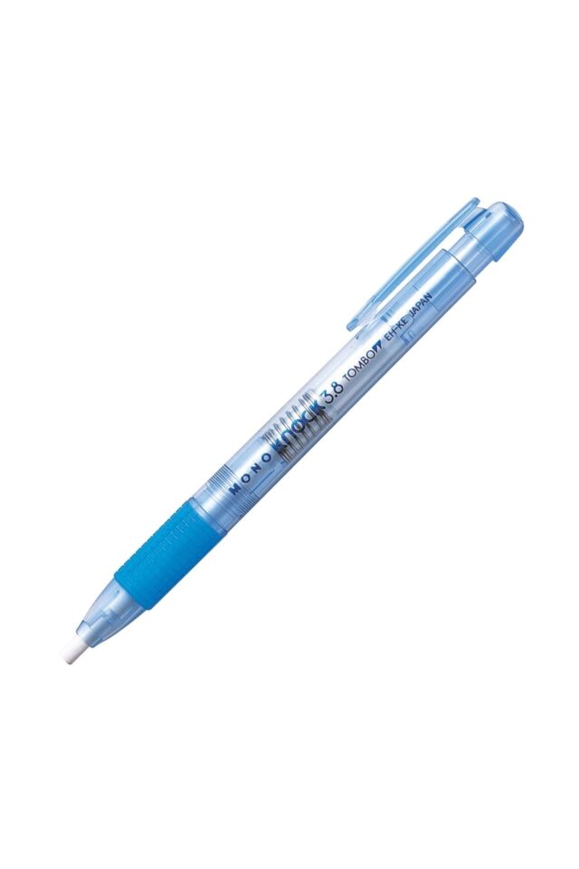 Tombow MONO Knock Kalem Silgi Şeffaf Mavi