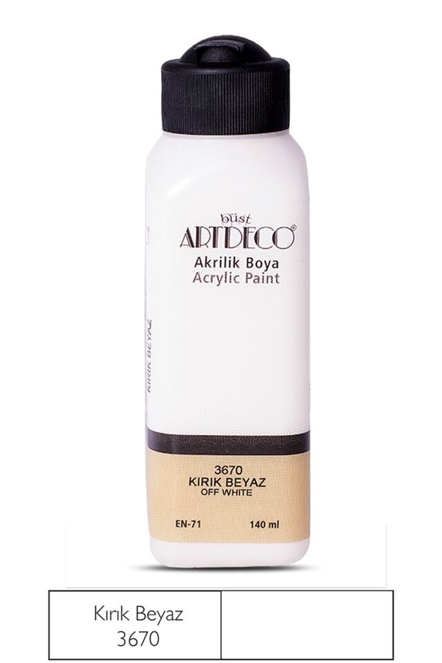 Artdeco Akrilik Boya 140ml Kırık Beyaz 3670