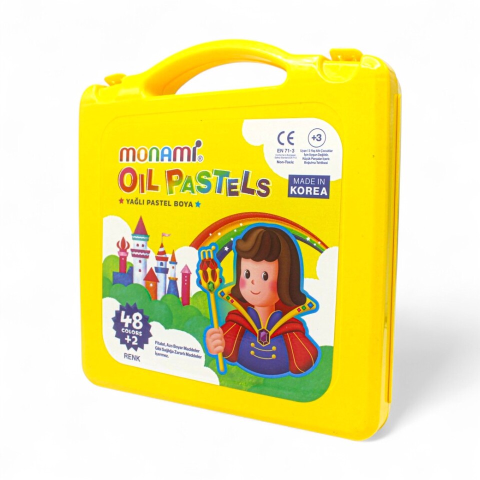 Monami̇ Pastel Boya 48+2 Renk Plasti̇k Kutulu