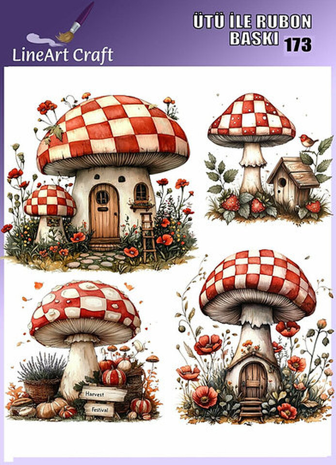 LİNEART ÜTÜ İLE RUB ON TRANSFER 173