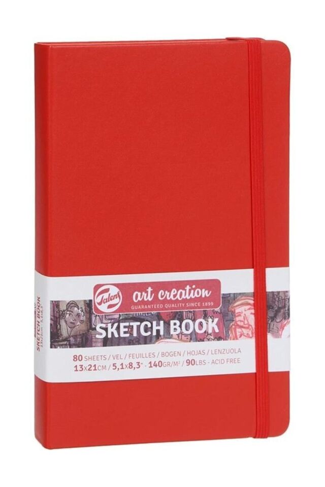ART CREATION ESKİZ DEFTERİ 140 GR 13 X 21 CM KIRMIZI