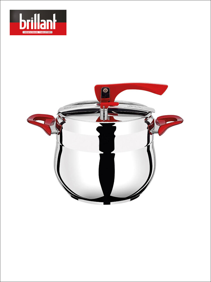 Brillant Alfa Corvi Compact Düdüklü Tencere Çelik - 4 Lt
