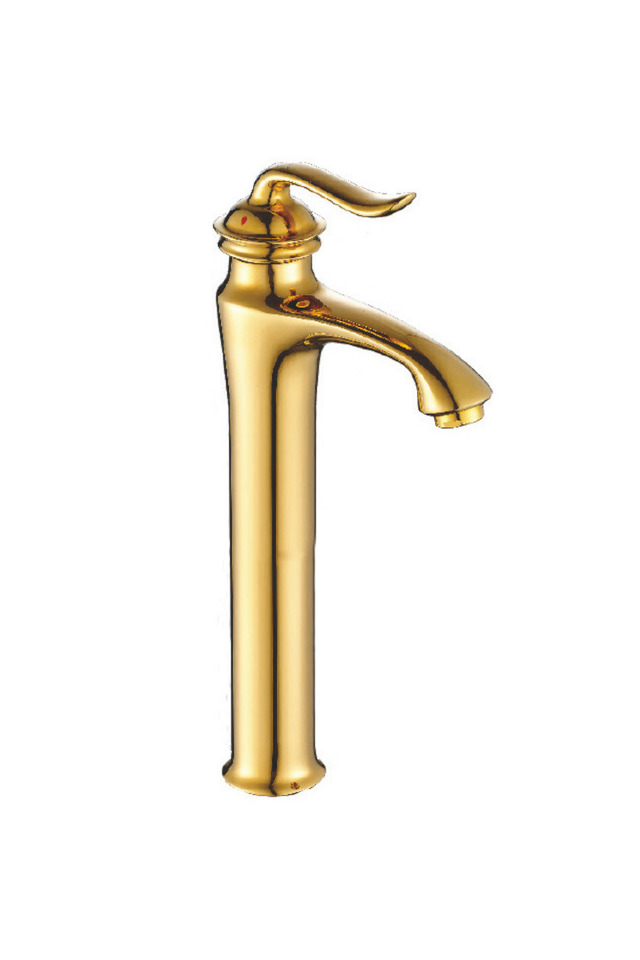 Acar Elegant Gold Uzun Lavabo Bataryası Çanak Lavabolar İçin Altın Renkli