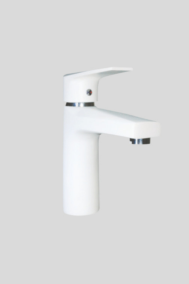 Acar Safir Beyaz Lavabo Bataryası Musluk