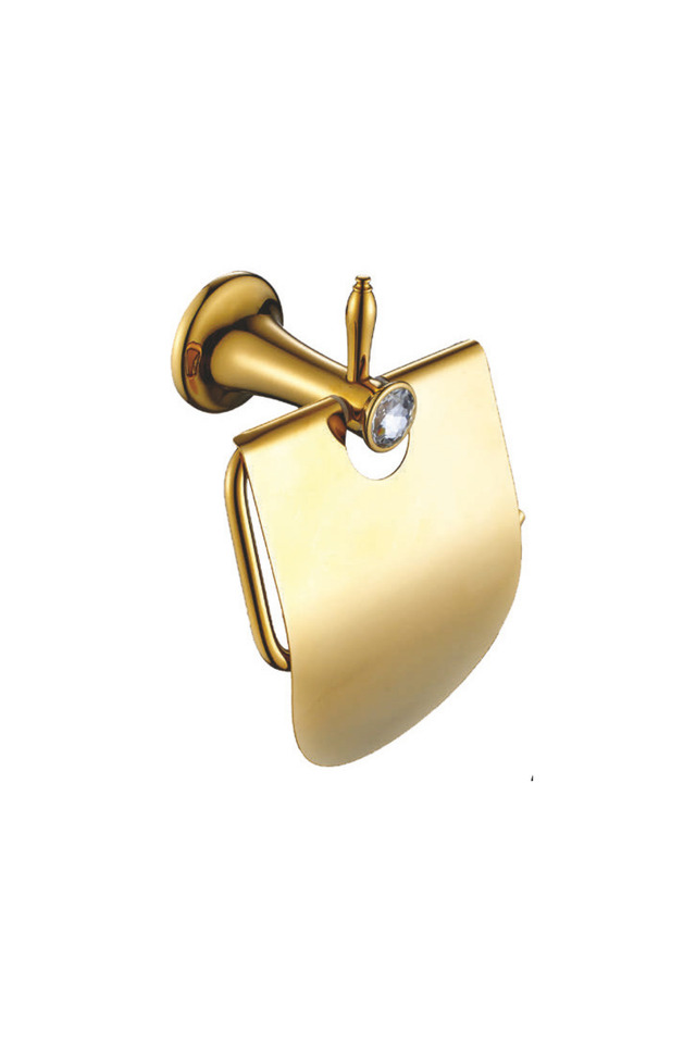 Acar Stilla Gold Kapaklı Tuvalet Kağıtlık Altın Renkli