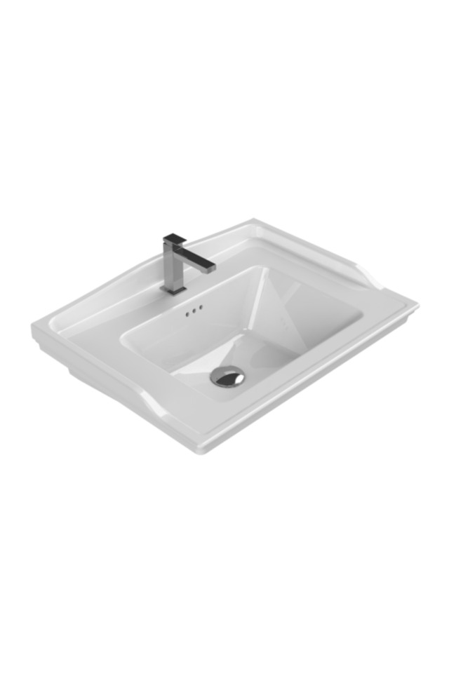 Turkuaz Kapadokya 80 Cm Etajerli Lavabo