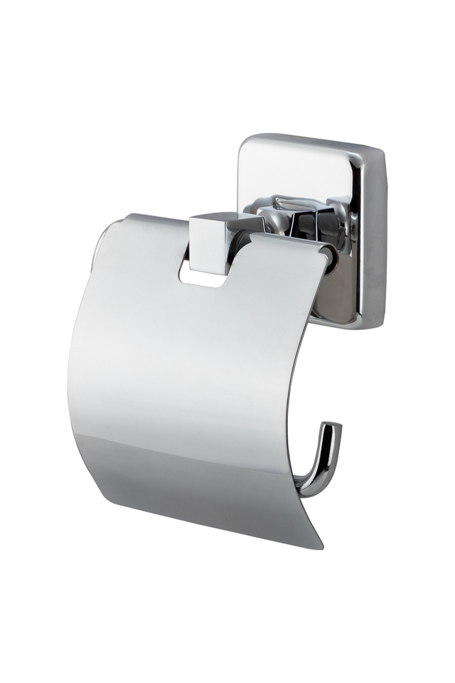 Çelik Banyo Kumru Kapaklı Tuvalet Kağıtlık Krom Renkli