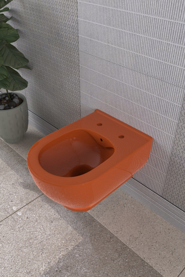 Lucco Garcia 53 cm Kanalsız Asma Klozet Turuncu