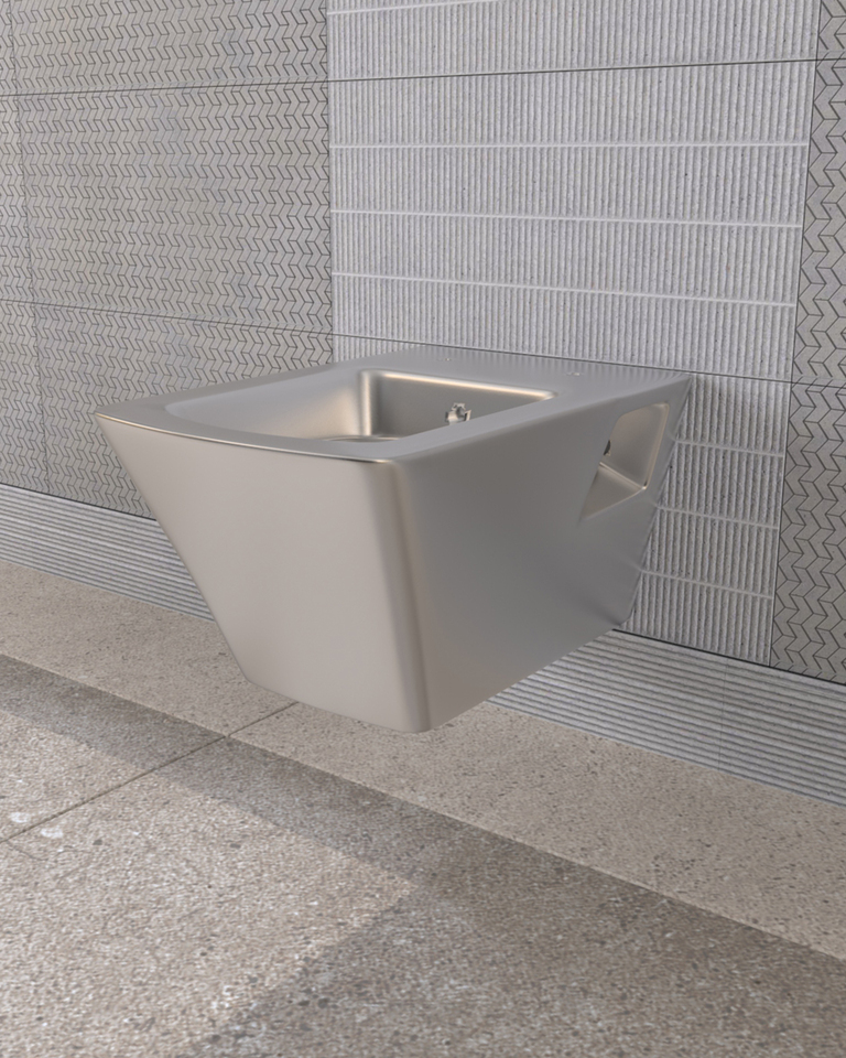 Lucco Loop Asma Klozet İçi Beyaz Dışı Platin