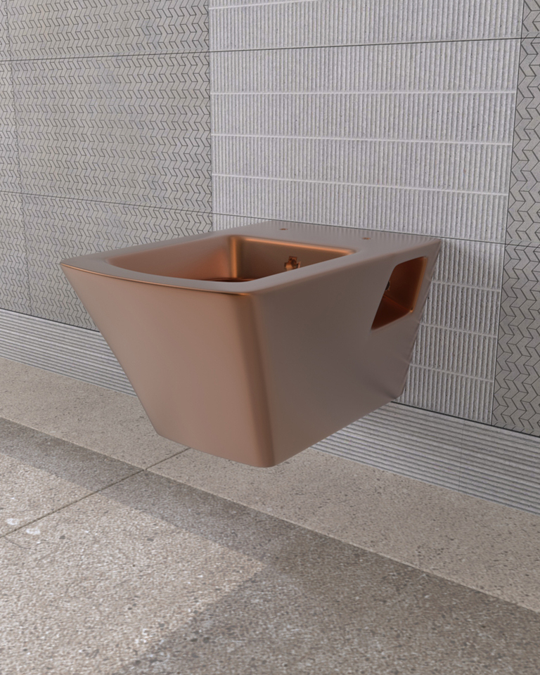 Lucco Loop Asma Klozet İçi Beyaz Dışı Komple Bronz