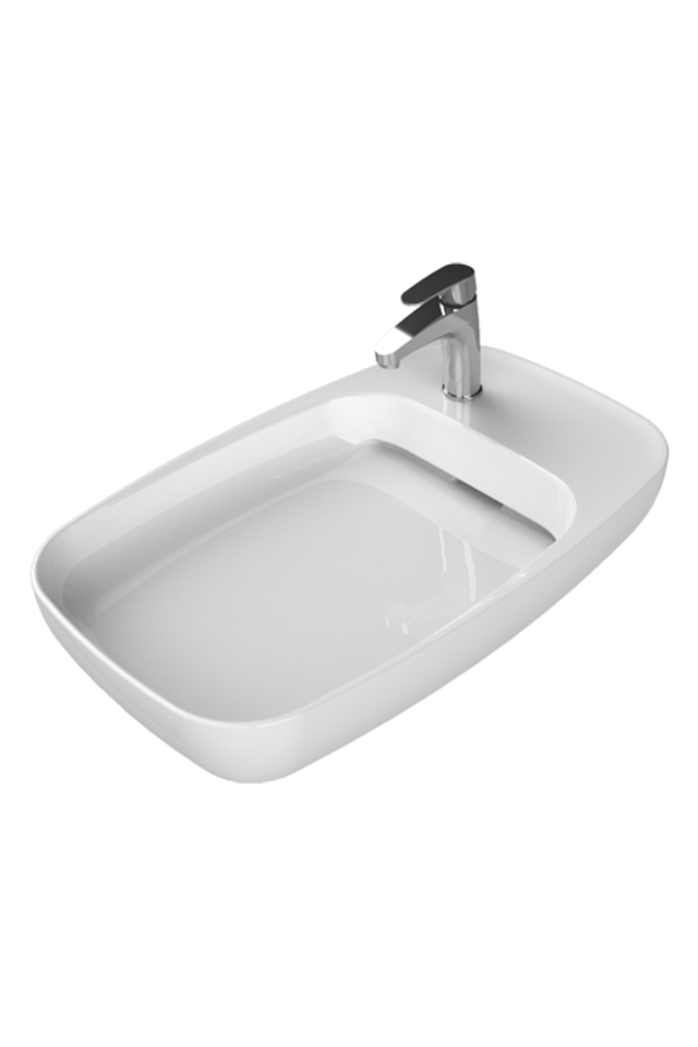 Turkuaz Nova 70 Cm Çanak Lavabo Gizli Sifonlu