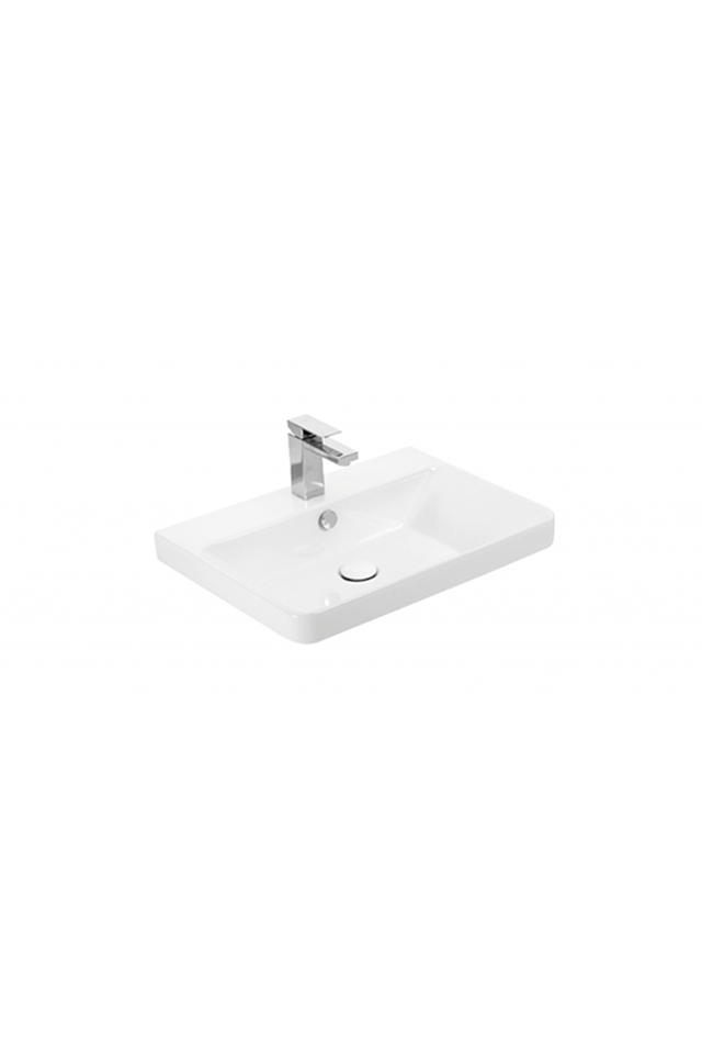 Sanovit Luxury 60 cm Konsollu Lavabo Beyaz Renk