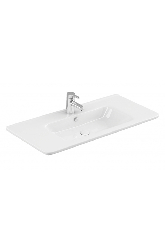 Sanovit Urban 105 cm Konsollu Lavabo Beyaz Renk