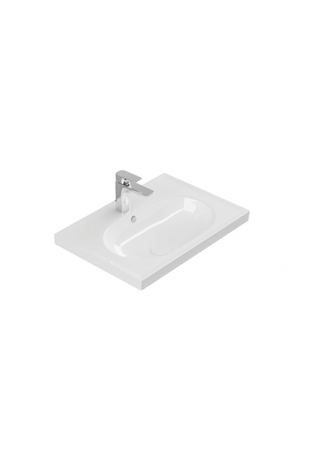 Sanovit Grace 65 cm Konsollu Zarif Lavabo Beyaz Renk