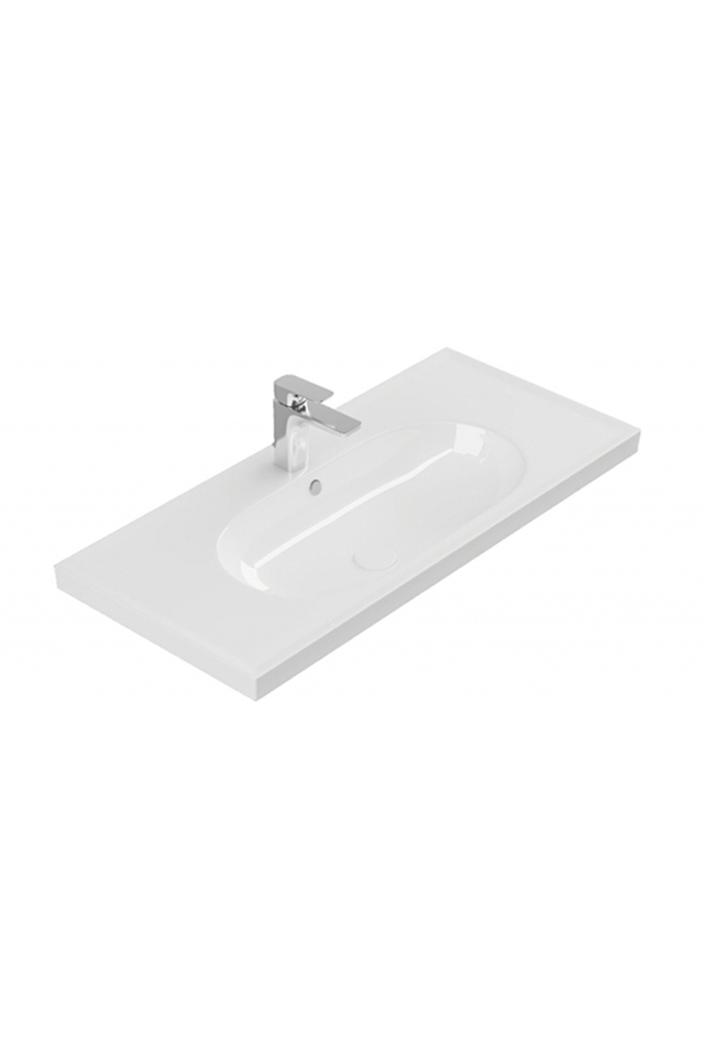 Sanovit Grace 100 cm Konsollu Zarif Lavabo Beyaz Renk