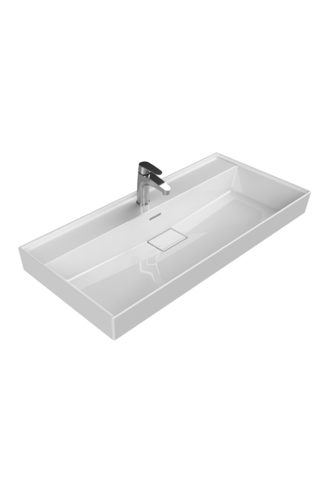 Turkuaz Sharp 100 Cm Lavabo Beyaz