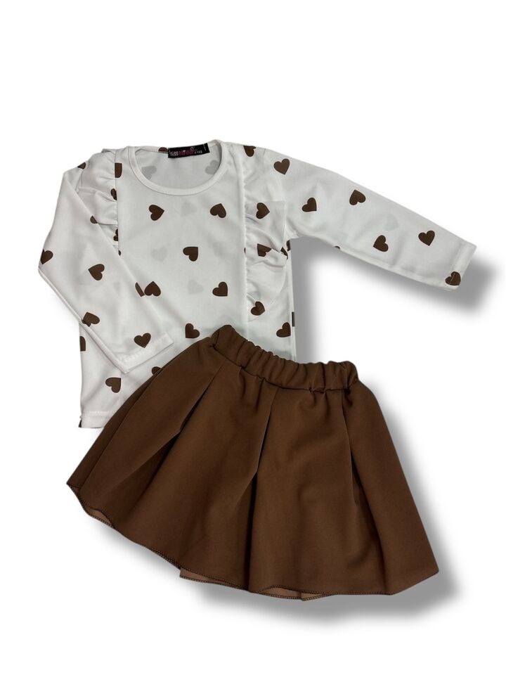 Kalp Desenlı Sıfon Eteklı Tkm