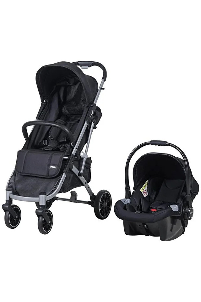 Prego 2030 Covi Plus Travel Sitem Bebek Arabası Siyah