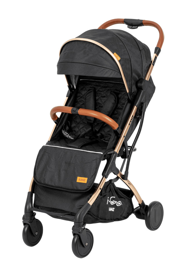 Kanz F-Go2 Kabın Boy Bebek Arabası Gold Sıyah