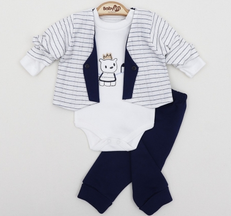 Babyım 2303 Papyonlu Ceketlı 3lu Takım