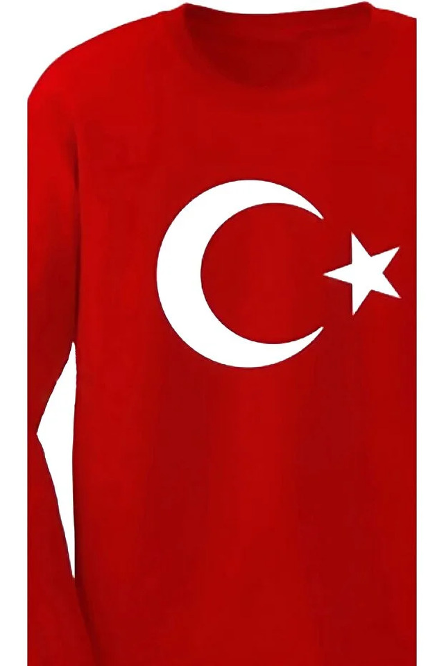 Ay Yıldız Tişört Uzun Kollu