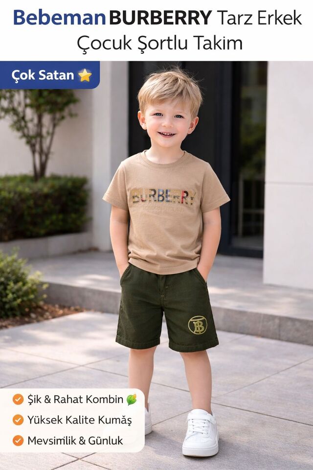 Burberry Şort Pantolon Takım