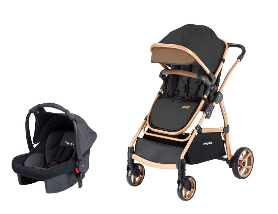 Baby Care Bc-315 Safari Trio Travel Puset Gold-Siyah