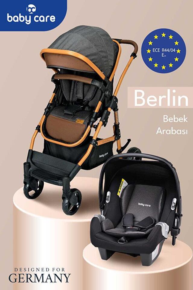 Baby Care Bc-360+2 Berlin Travel Sistem Bebek Arabası Gold Siyah