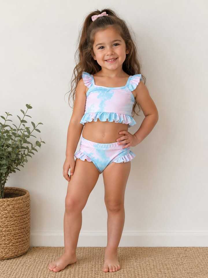 Fırfır Gökkuşağı Bikini