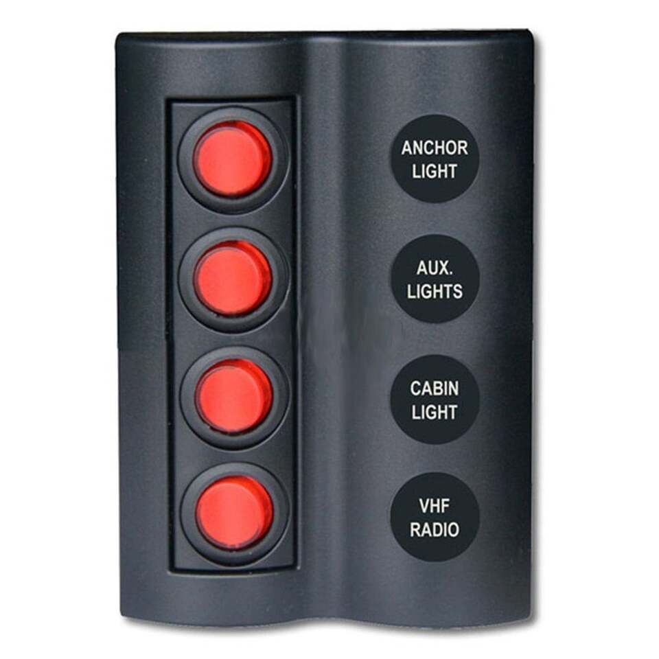 4 LÜ SWİTCH PANEL A.S MODEL 90X130 MM 
