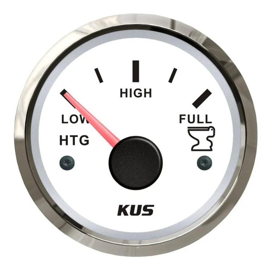 ATIK (PİS) SU SEVİYE GÖSTERGE ( OHM 240 ) 12/24V 52 MM BEYAZ