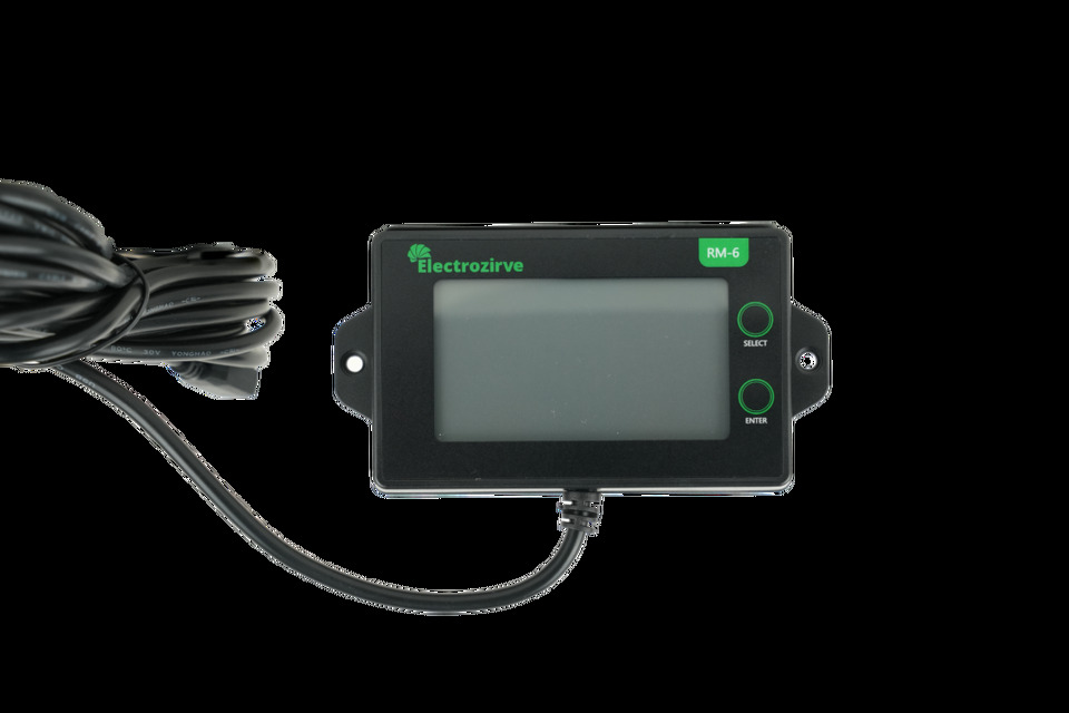 ELECTROZİRVE MPPT HARİCİ EKRANI RM-6 40/30 AH