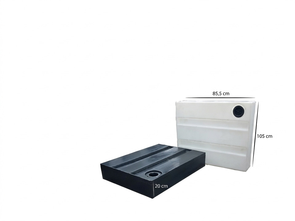 150 LT TEMİZ SU DEPOSU TANK YATAY KARE U:105 CM G:85,5 CM Y:21 CM 