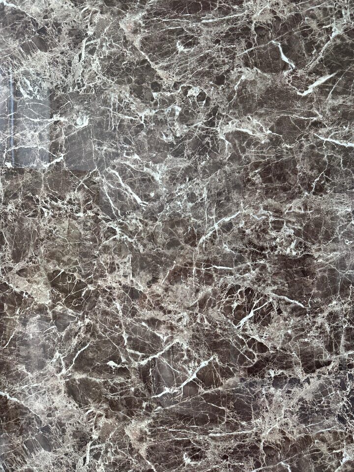 MARBLE SHEET PVC 8062 1.22*2.44 2 MM AÇIK-KOYU KAHVE ÜZERİ BEYAZ ÇİZGİLER